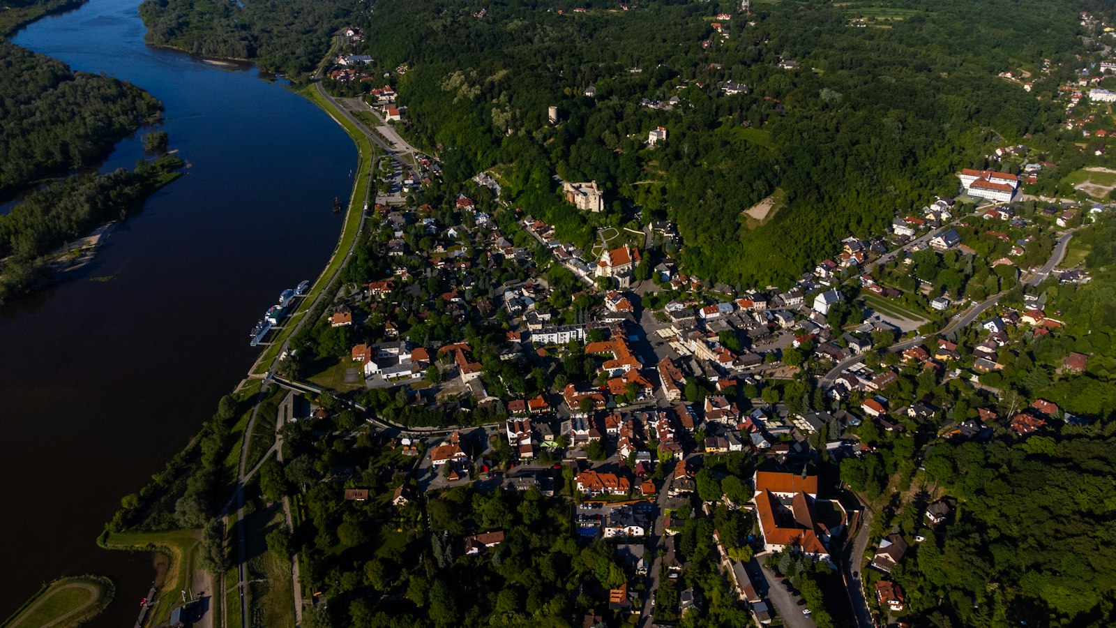 Kazimierz Dolny z lotu ptaka