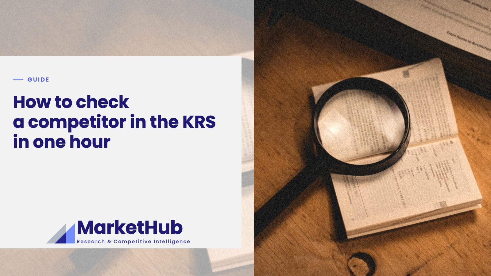 How to check a competitor in the KRS in one hour