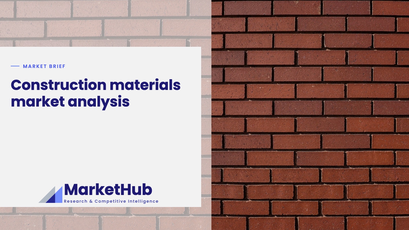 Construction materials market analysis