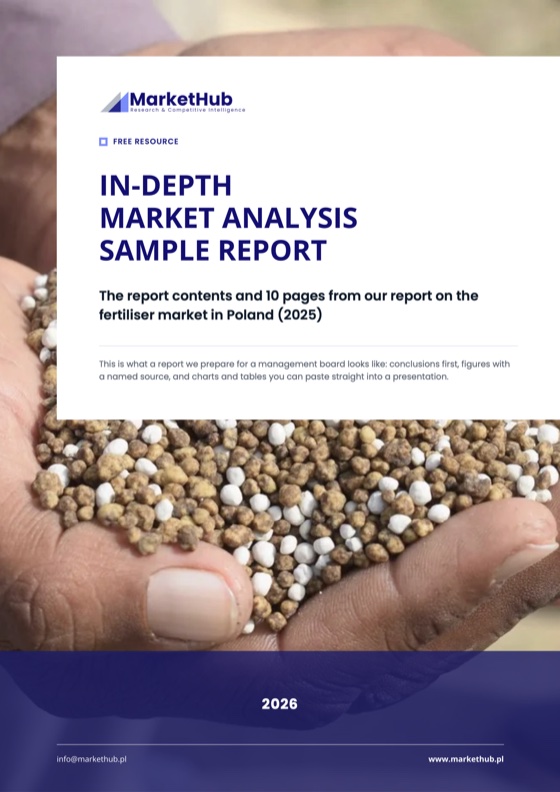 Cover of the MarketHub sample report: In-depth market analysis